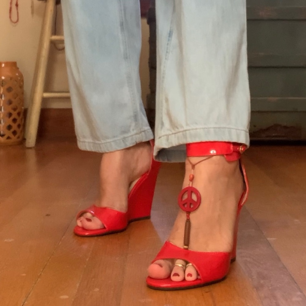 Red Patent Leather By Bamboo